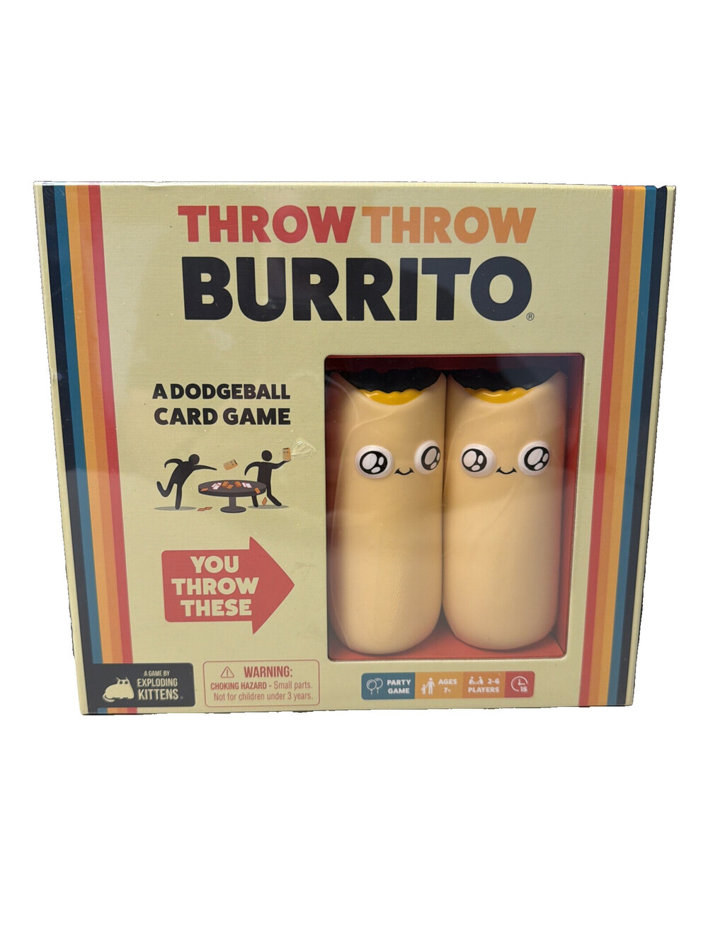 Throw Throw Burrito - A Dodgeball Card Game by Exploding Kittens (Ages 7+) NEW
